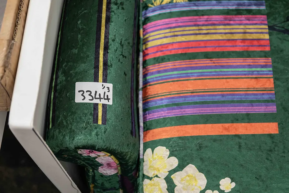 sofa closeup